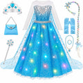 Meland Light Up Princess Dress for Girls Ages 3-10, Dress Up Toys Gift Set | Gift for girls birthdays, Halloween, Christmas, complete princess costumes for girls dress up with cape, princess toys