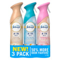 Febreze Air Mist, Air Freshener, Odor Fighting Room Spray, Deodorizer for Home Bathroom Kitchen Office Apartment, Soothe & Restore, Refresh & Energize, Romance & Desire Variety Pack, 8.1oz (Pack of 3)