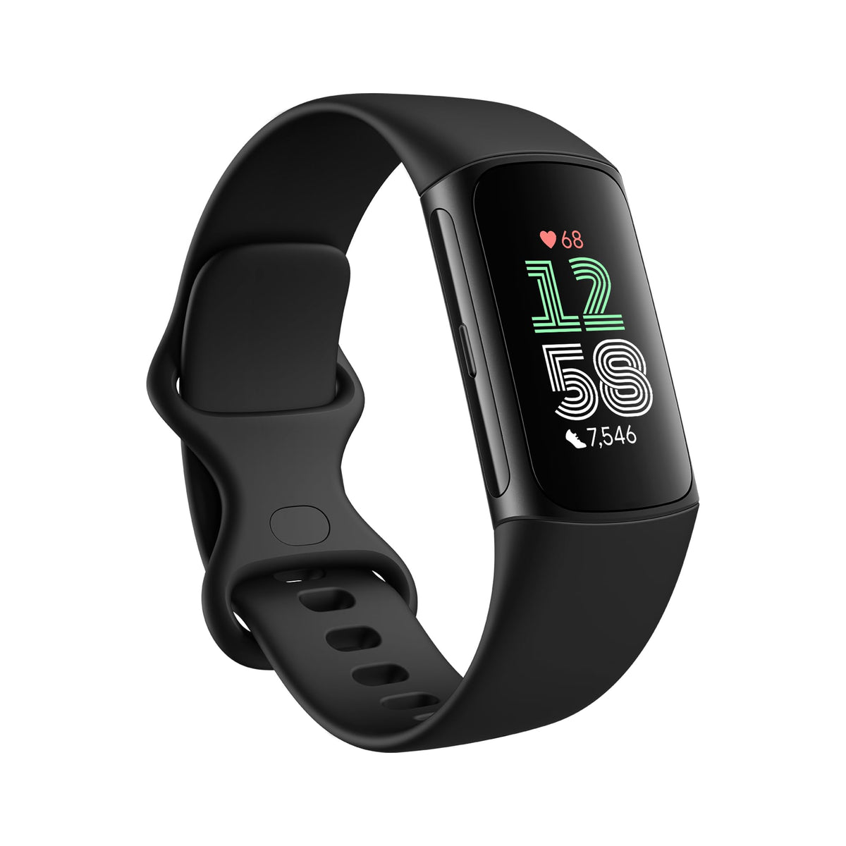 Google Fitbit Charge 6 - Fitness Tracker - Obsidian/Black | Google apps, heart rate on exercise equipment, 3-month Google Health Premium membership included, small and large bands