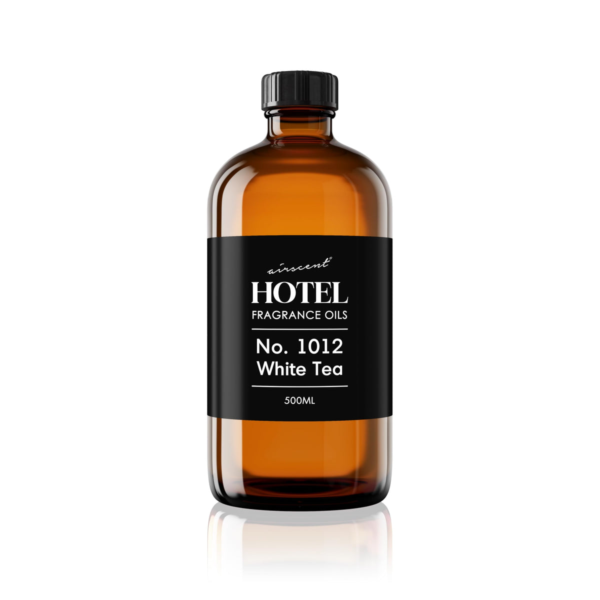 AirScent Hotel Diffuser Oil No. 1012 - The White Tea Hotel Scent - 500 mL | Premium Fragrance Oil for Ultrasonic and Waterless Diffusers and Crafting - 16.9 fl oz Glass Bottle - Hotel Scent Dupe