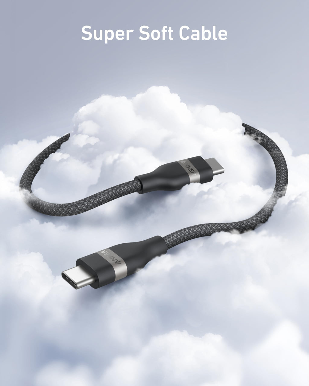 Anker Nano USB C to USB C Cable, 240W Fast Charging Cable (Black, 6ft) | Flexible Multi-Color Braided Charger for iPhone 18 / 17 Series, MacBook Pro, and More