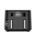Ninja Foodi 6-in-1 Dual Zone 7.6L Air Fryer, 2 Drawers, Black AF300UK | 6 functions: Air Fry, Max Crisp, Roast, Bake, Reheat & Dehydrate. Cooks 4-6 Portions, Non-Stick, Dishwasher Safe Drawers