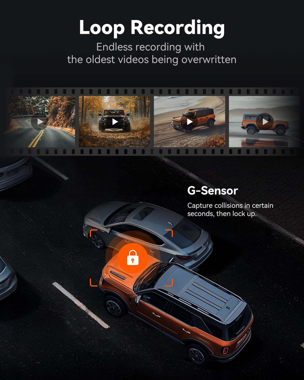 WOLFBOX G840S 12" 4K Mirror Dash Cam Backup Camera with 32GB Card and GPS | 5.8GHz WiFi Smart Rearview Mirror for Cars & Trucks, Front and Rear View Dual Cameras, Night Vision, Parking Assistance