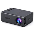 Portable LCD Projector, Mini Portable Projection Angle Adjustable LED Projector for Home Theater-Black