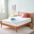 Linenspa 2 Inch Gel Memory Foam Mattress Topper, Plush, Cooling, Queen Size | CertiPUR-US certified, Cooling gel infusion, Plush pressure relief, Fits under standard fitted sheets, Expands in 24-48 hrs