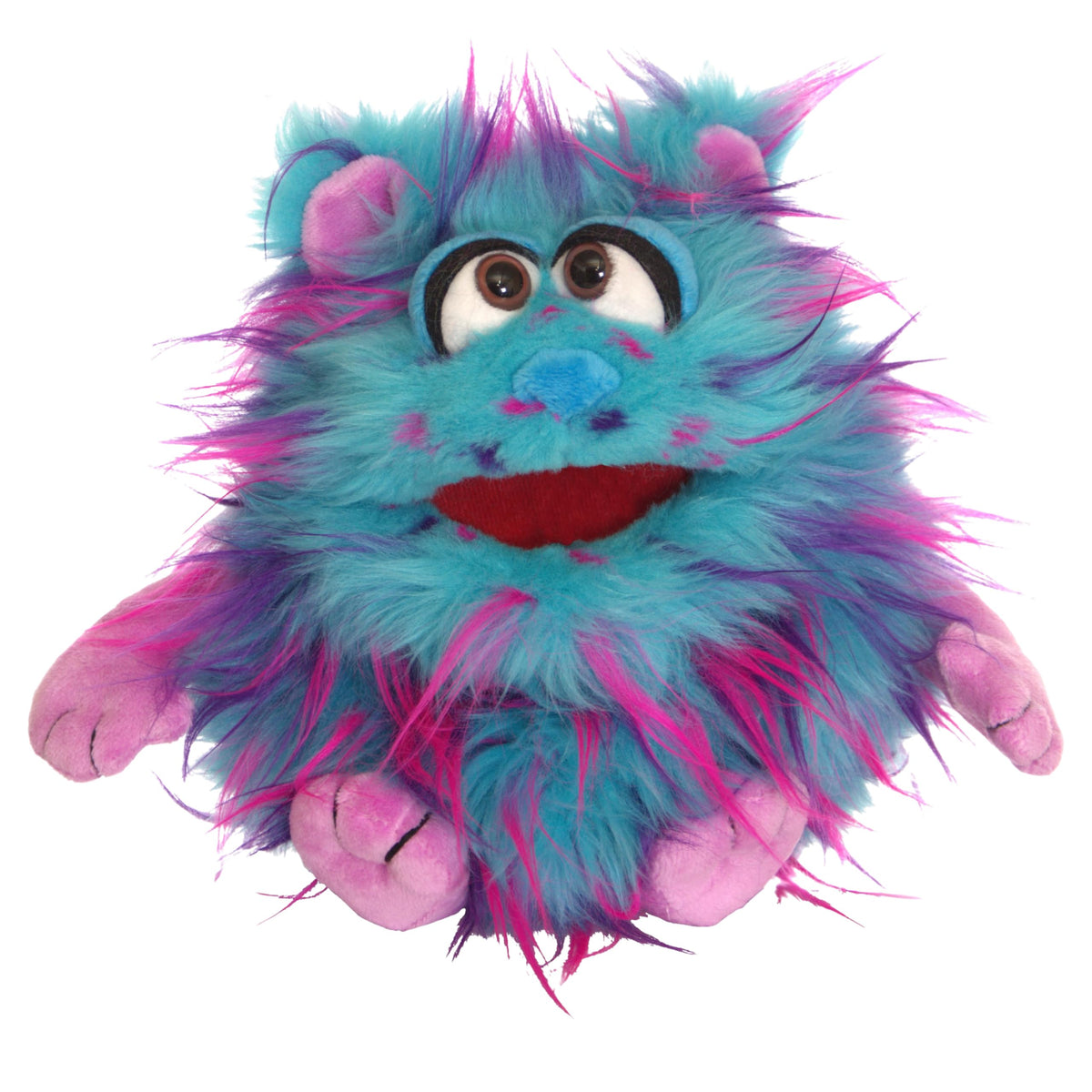 Living Puppets - Beep the 9-Inch Blue Friendly Monster, Plush Hand Puppet for Boys and Girls