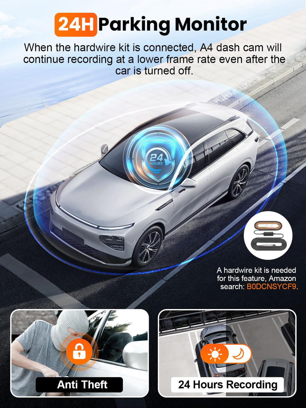 Affver 4K+2.5K Dash Cam Front and Rear, Built-in 5G WiFi 6 GPS Dual Dashcam | 64GB Card Included, 3.59" IPS Screen, APP Control, G-Sensor, Loop Recording, 24H Parking Mode, Night Vision, Car Dash Camera