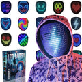 Depointer Life LED Mask Face-Transforming Light up Mask Cool Gifts for Boys | 50 Glowing Patterns,Halloween Costume Mask,Gesture Sensing,Gifts for Halloween Birthday,Suitable for Kids And Adults