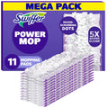 Swiffer PowerMop Multi-Surface Mopping Pad Refills for Floor Cleaning, 11 Count, White/Purple