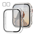 JZK Case with Screen Protector for Apple Watch SE3 Series 6/5/4 40mm,Clear | 2 Pack,for Apple Watch 40mm Cover with Tempered Glass,HD,Slim Guard Bumper,Hard PC Protective Cover for iWatch 6/5/4/SE 40mm