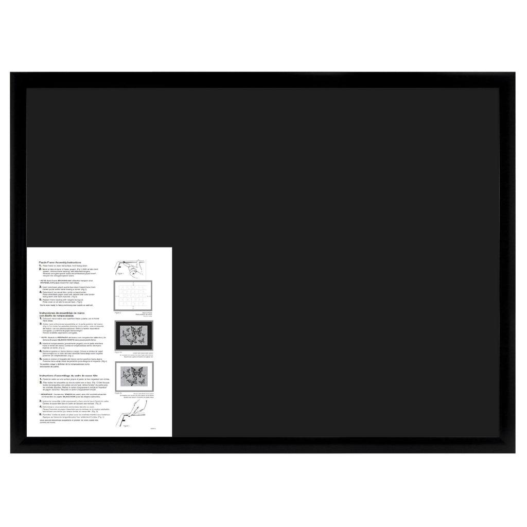 MCS Puzzle Frame, 20x27, Black, Wall-Mounted | Wall-Mounted Black Frame For Finished Puzzles, Preserves And Displays Completed Artwork