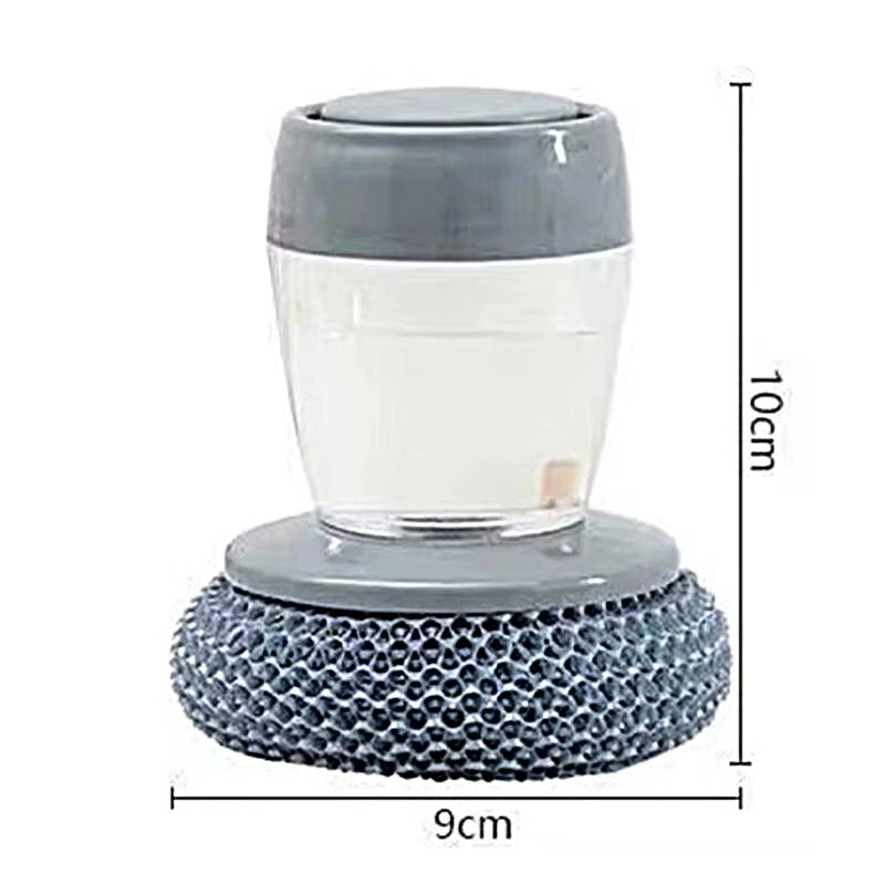 🧽 Comfort Grip Soap Dispensing Kitchen Scrub