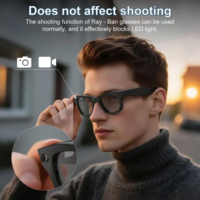 😎 LED Light Blocking Stickers for Smart Glasses – Discreet Privacy Cover