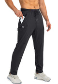 G Gradual Men's Sweatpants with 3 Zipper Pockets Tapered Joggers for Men | 4-Way Stretch, Comfortable, Athletic Pants for Workout, Jogging, Running