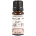 Sandalwood & Vanilla Fragrance Oil - 10ml | for Gifts, Diffusers, Candle Making, Soap Making | Great for use in Bath Bombs, Perfume Oil, Perfume Scents | Vegan & UK Made