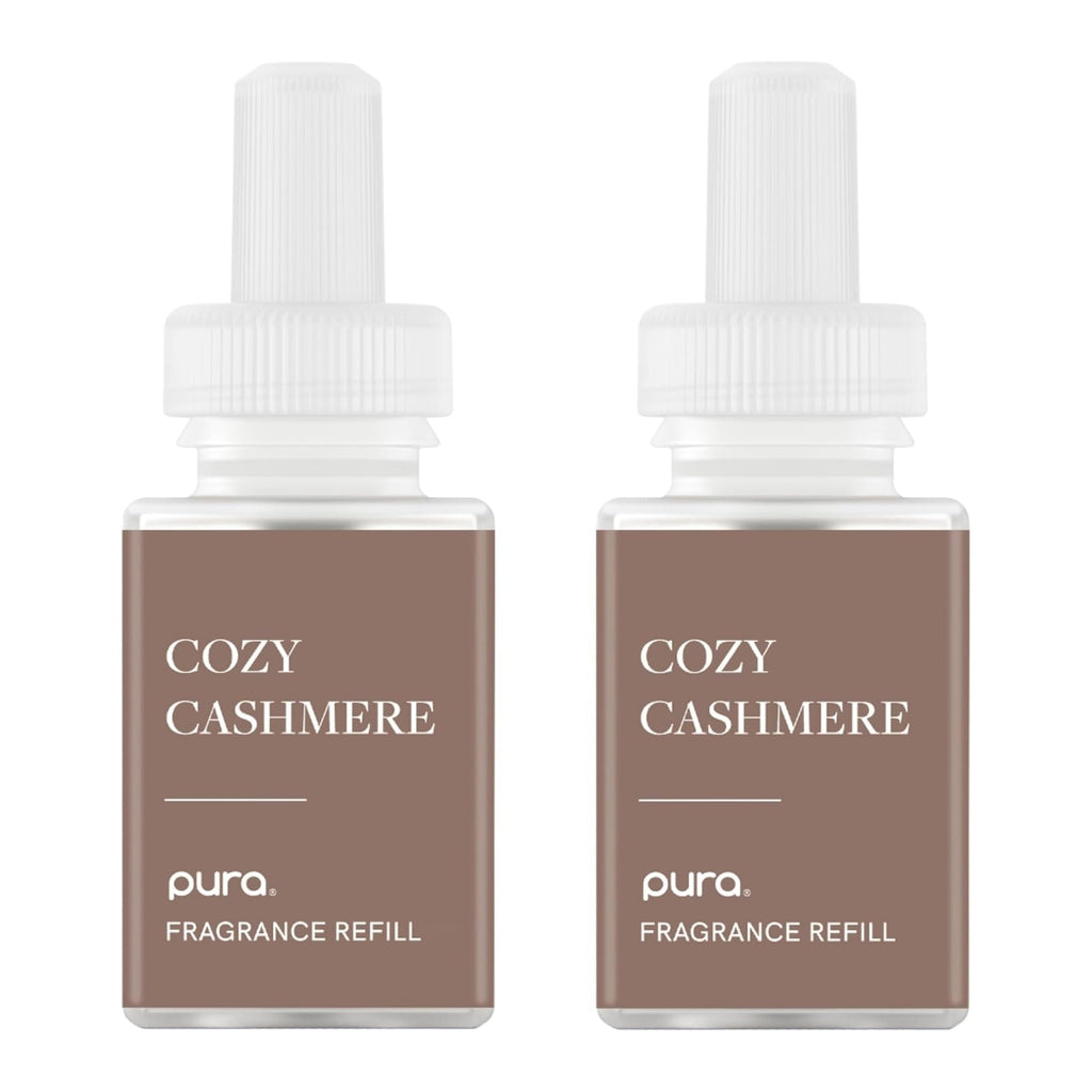 Pura Home Diffuser Refill, 2 Pack, Cozy Cashmere | Scent Refill for Pura Home Smart Plug-In Wall Diffusers, Clean and Safe, Long-Lasting Fragrance for Home and Office