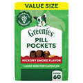 Greenies Pill Pockets Large Size Dog Treats, Hickory Smoke, 15.8 oz | Vet-recommended, masks pill smell & taste, moldable texture, capsule size, natural ingredients, no fillers, 15.8 oz. pouch