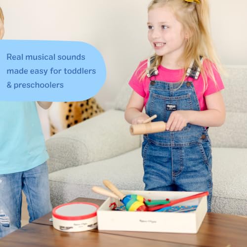 Melissa & Doug Band-in-a-Box Clap! Clang! Tap! - 10-Piece Musical Instrument Set