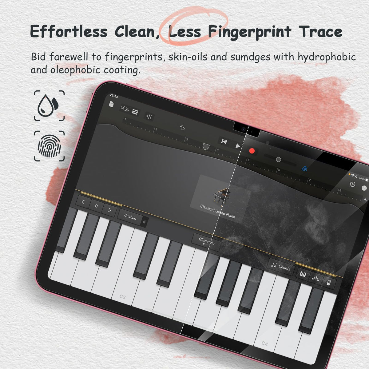 bersem 2 Pack Paperfeel Screen Protector for iPad A16 11/10th & Air 11 Inch