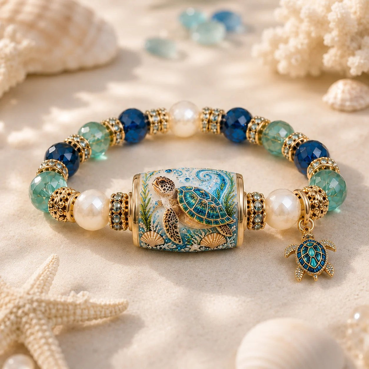 🌊 Ocean Guardian Bracelet Collection | 7 Marine Creature Designs. Gemstone-Style Beads & Matching Sea Charms 🐚✨