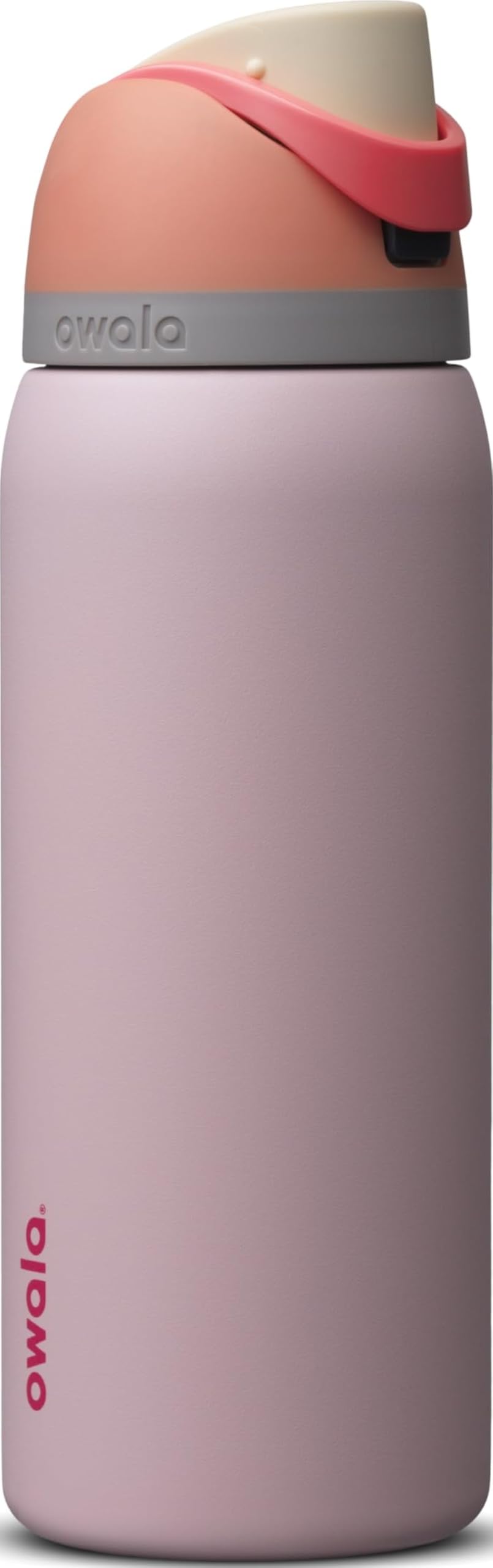 Owala FreeSip Stainless Steel Water Bottle 32 oz Orange/Pink (Peachy Rose) | Triple-Layer Insulation | Leak-Proof Lid | BPA-Free, Lead-Free, and Phthalate-Free | 2-in-1 Spout
