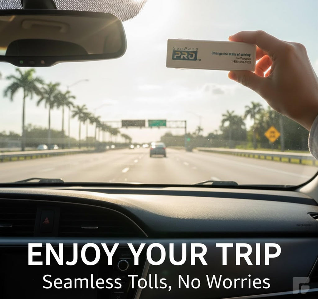 Sun Pass Pro Universal Toll Transponder – Prepaid Electronic Pass for Florida & 21 Additional States (PRO)