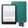 Amazon Kindle Paperwhite Bundle: Includes, Amazon Kindle Paperwhite 16GB | Jade, Fabric Cover | Jade, & Power Adapter