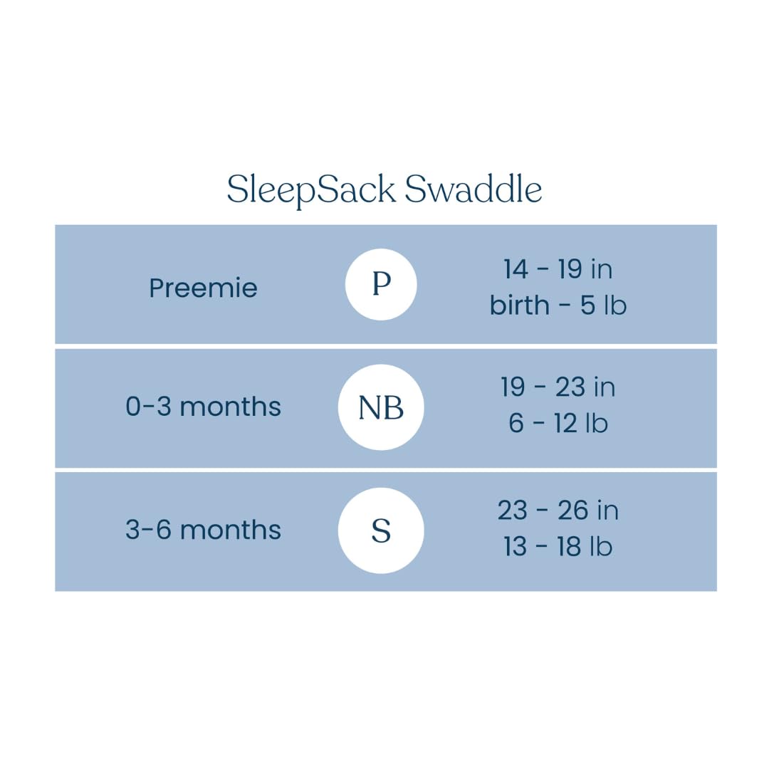 HALO SleepSack Swaddle | Cotton | 1.5 TOG | 68-75°F | 6-12 lbs |Baby Blue | 3-Way Swaddle: Arms In, Hands-to-Face or Arms Out | Double Zipper for Easy Changes | Hip-Healthy Design | Newborn 0-3 Months