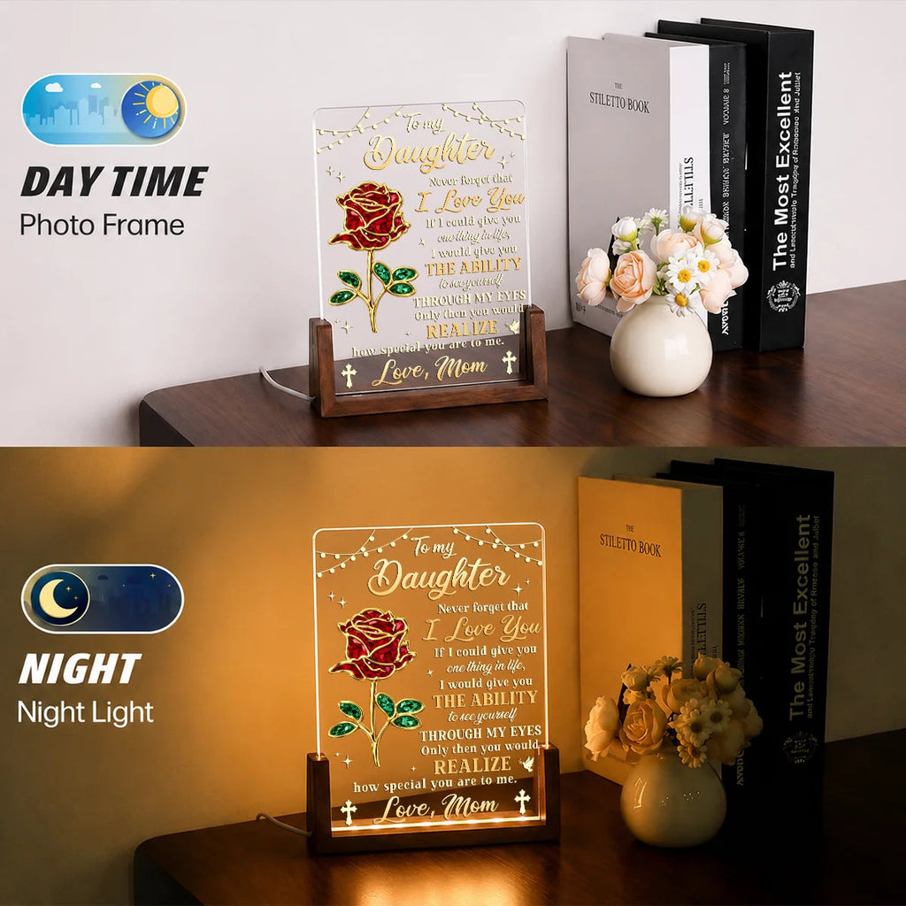 To My Daughter How Special You Are - Personalized LED Night Light Custom Gift from Mom