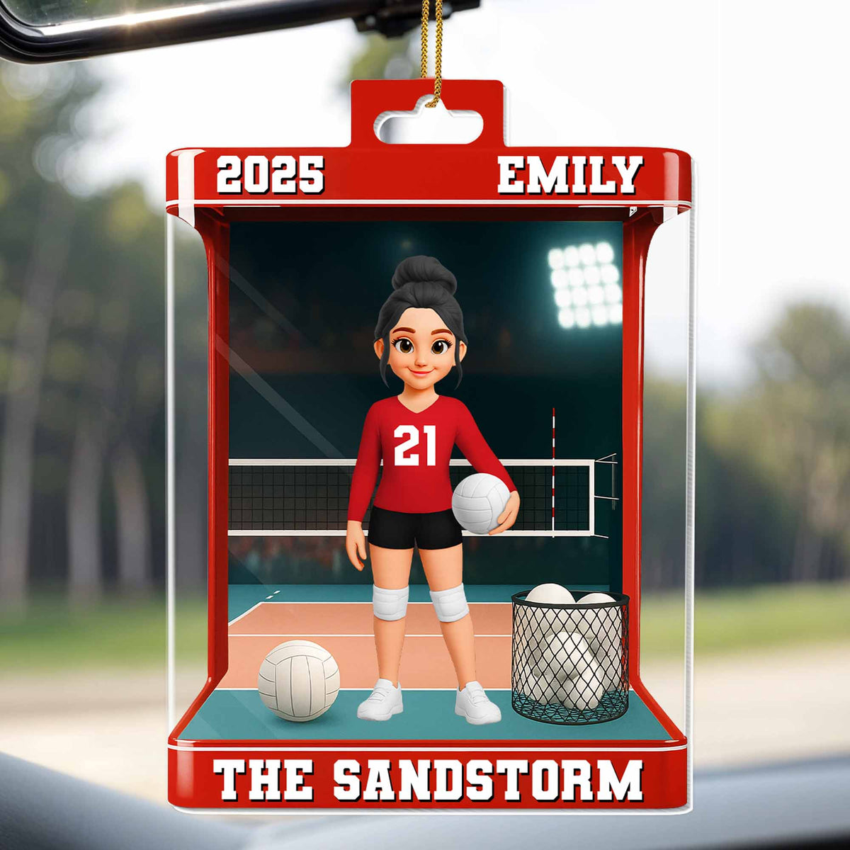 Celebrate Your Favorite Volleyball Player - Personalized Custom Acrylic Ornament Keepsake