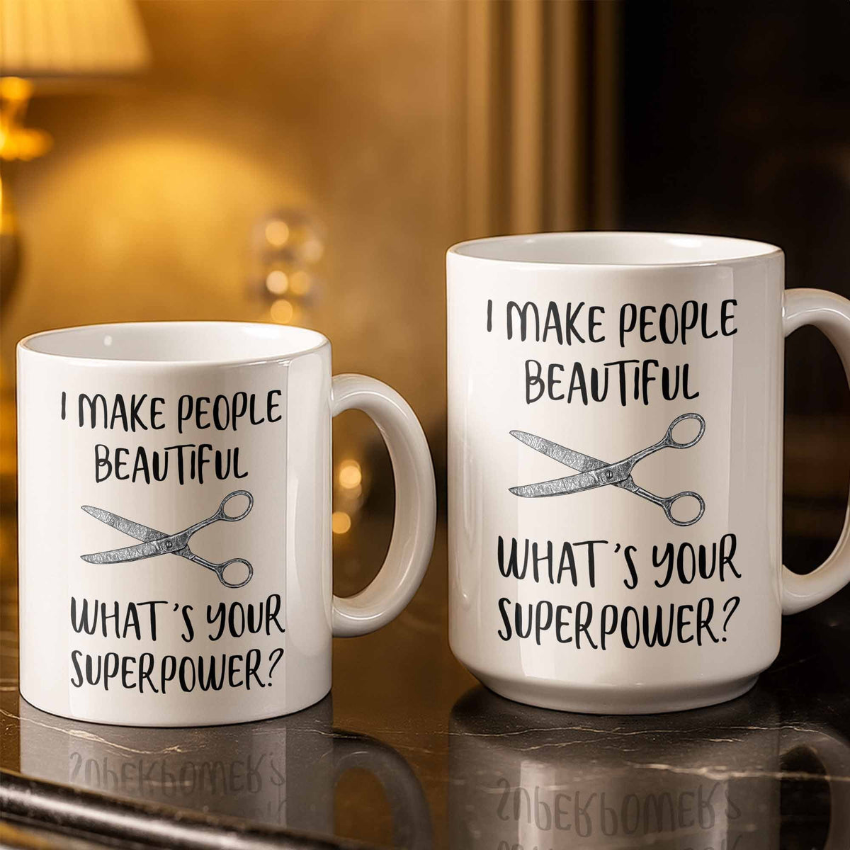 "Hairapist Miracle Worker" Personalized Hair Stylist Mug - Custom Name Gift for Hairdressers & Cosmetologists