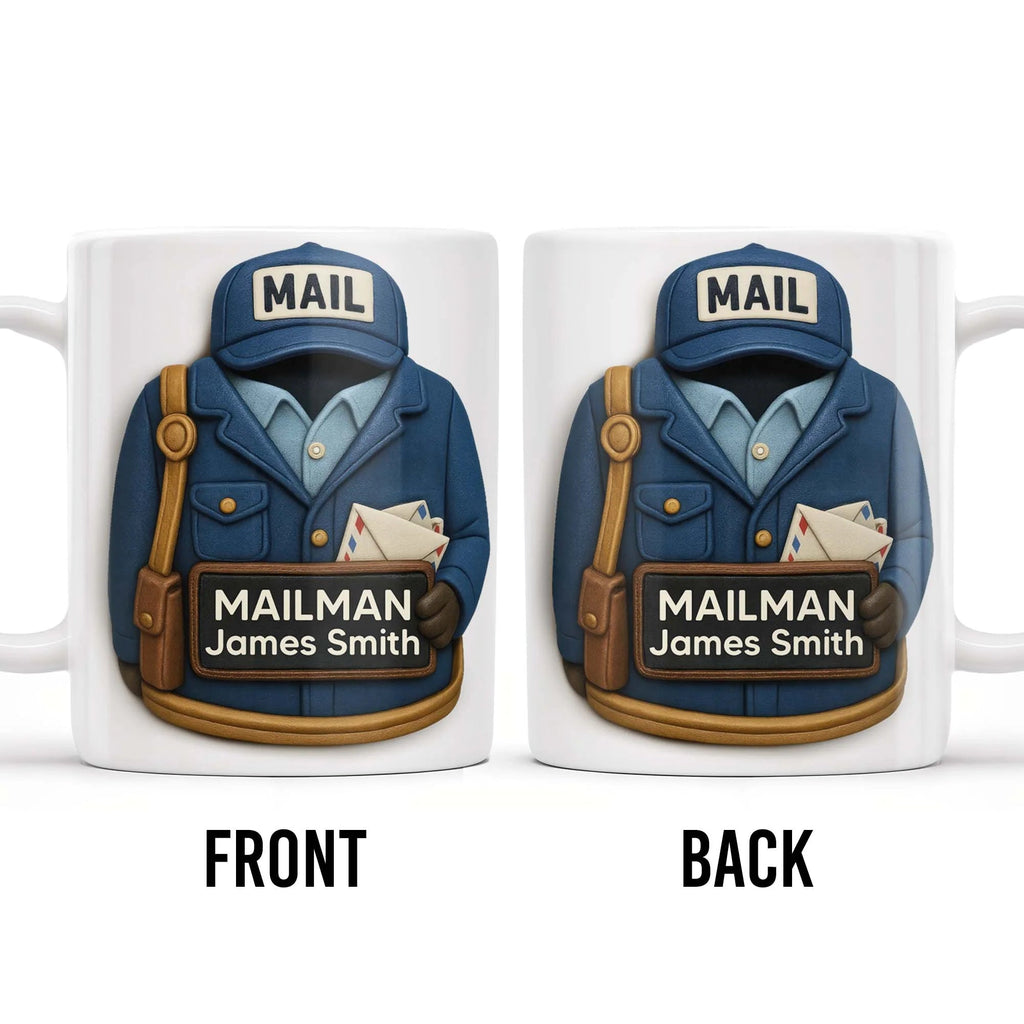 Custom Mailman Uniform Coffee Mug - Personalized Postal Worker Appreciation Gift