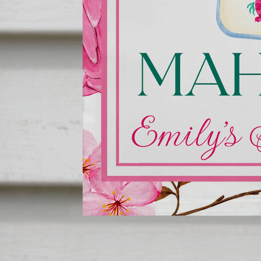 Come On In We're Playing Mahjong Personalized Garden Flag - Custom Social Club Yard Decor