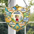 I Am Smart Loved Kind Personalized Suncatcher Ornament - Custom Affirmations Gift for Kids