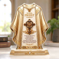 "To Our Priest" Personalized Acrylic Plaque - Custom Pastor Appreciation Keepsake