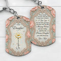 To My Daughter Even When I Am Not Close By - Personalized Metal Keychain Keepsake