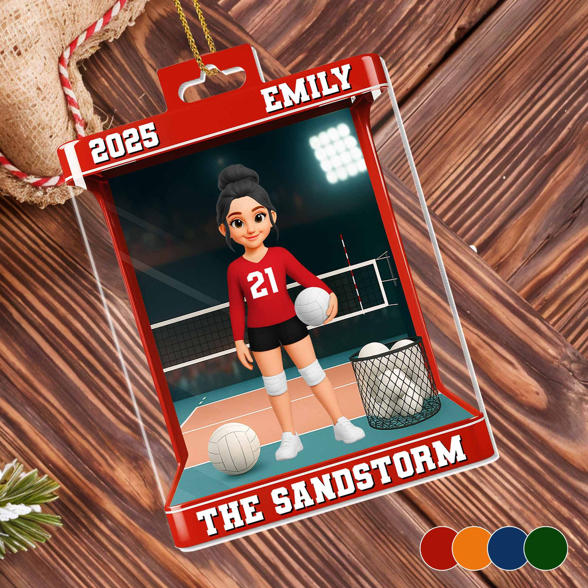 Celebrate Your Favorite Volleyball Player - Personalized Custom Acrylic Ornament Keepsake