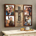 "God Gave Me You" Custom Photo Collage Canvas / Poster - Personalized Rustic Wall Art Anniversary Gift for Couples
