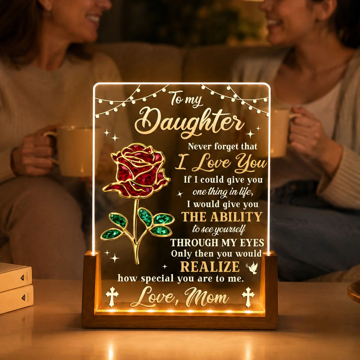 To My Daughter How Special You Are - Personalized LED Night Light Custom Gift from Mom