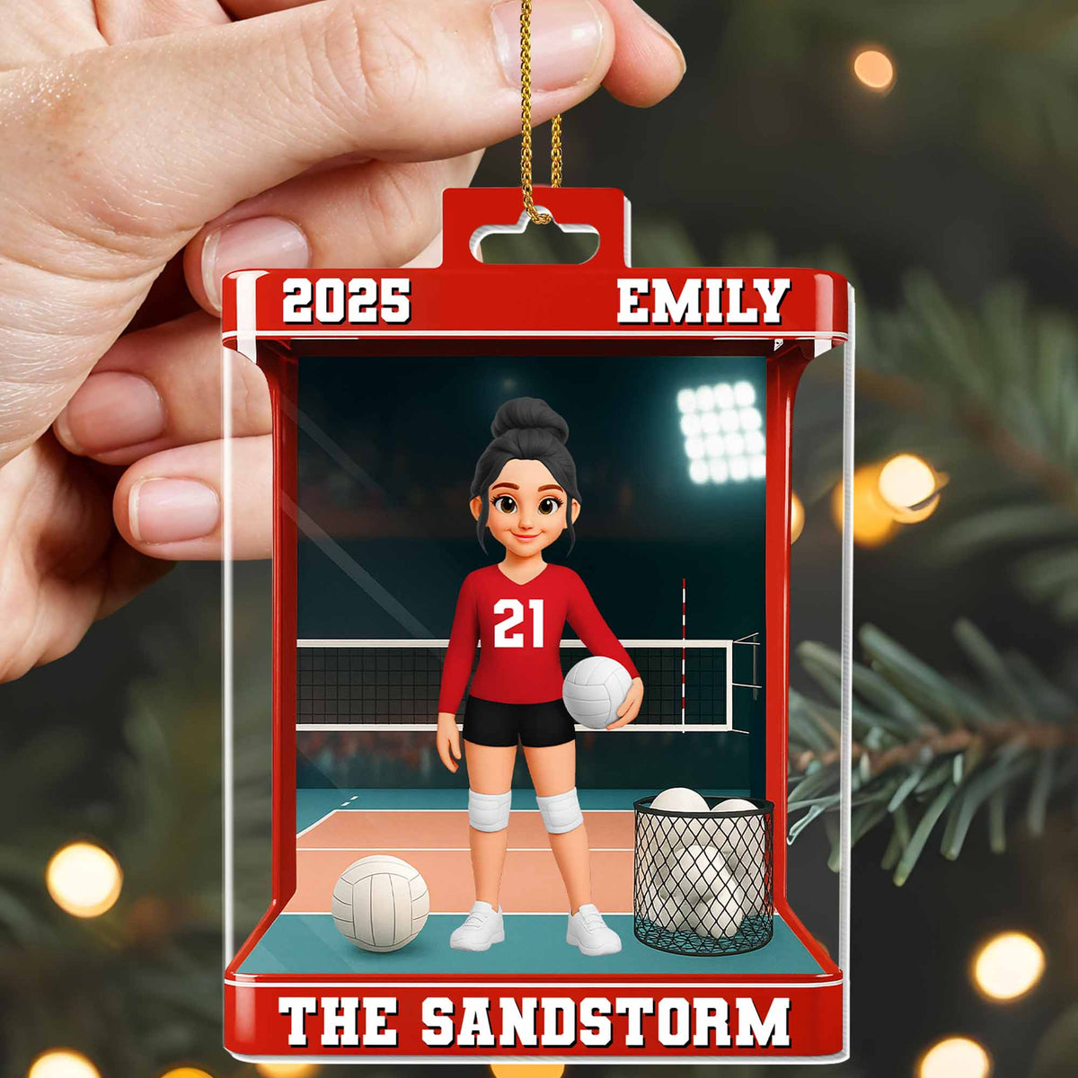 Celebrate Your Favorite Volleyball Player - Personalized Custom Acrylic Ornament Keepsake