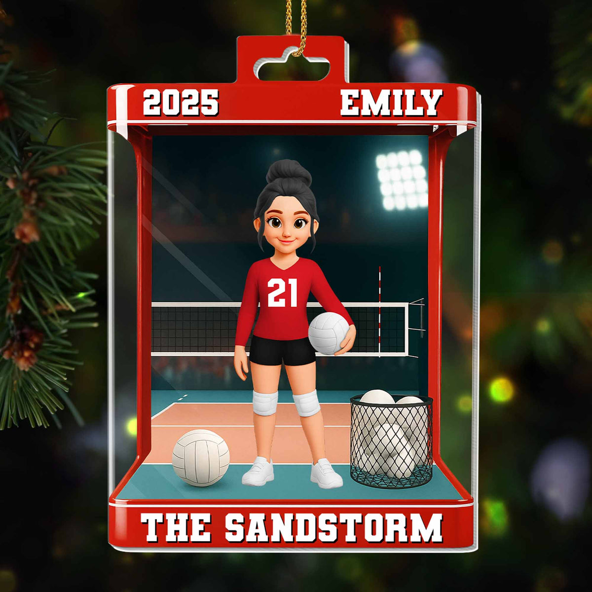 Celebrate Your Favorite Volleyball Player - Personalized Custom Acrylic Ornament Keepsake