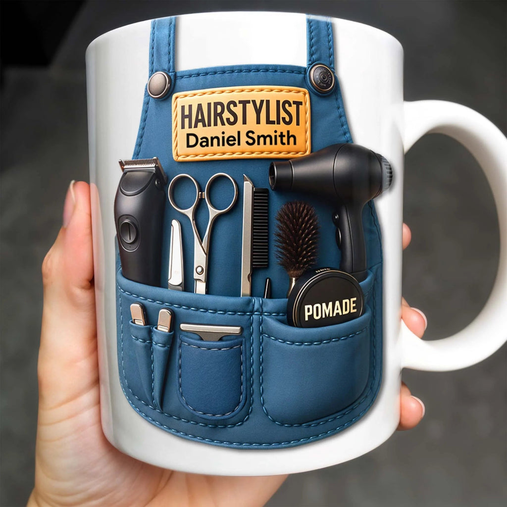 Personalized Hairstylist Mug - Custom Coffee Cup Gift for Barbers and Hairdressers