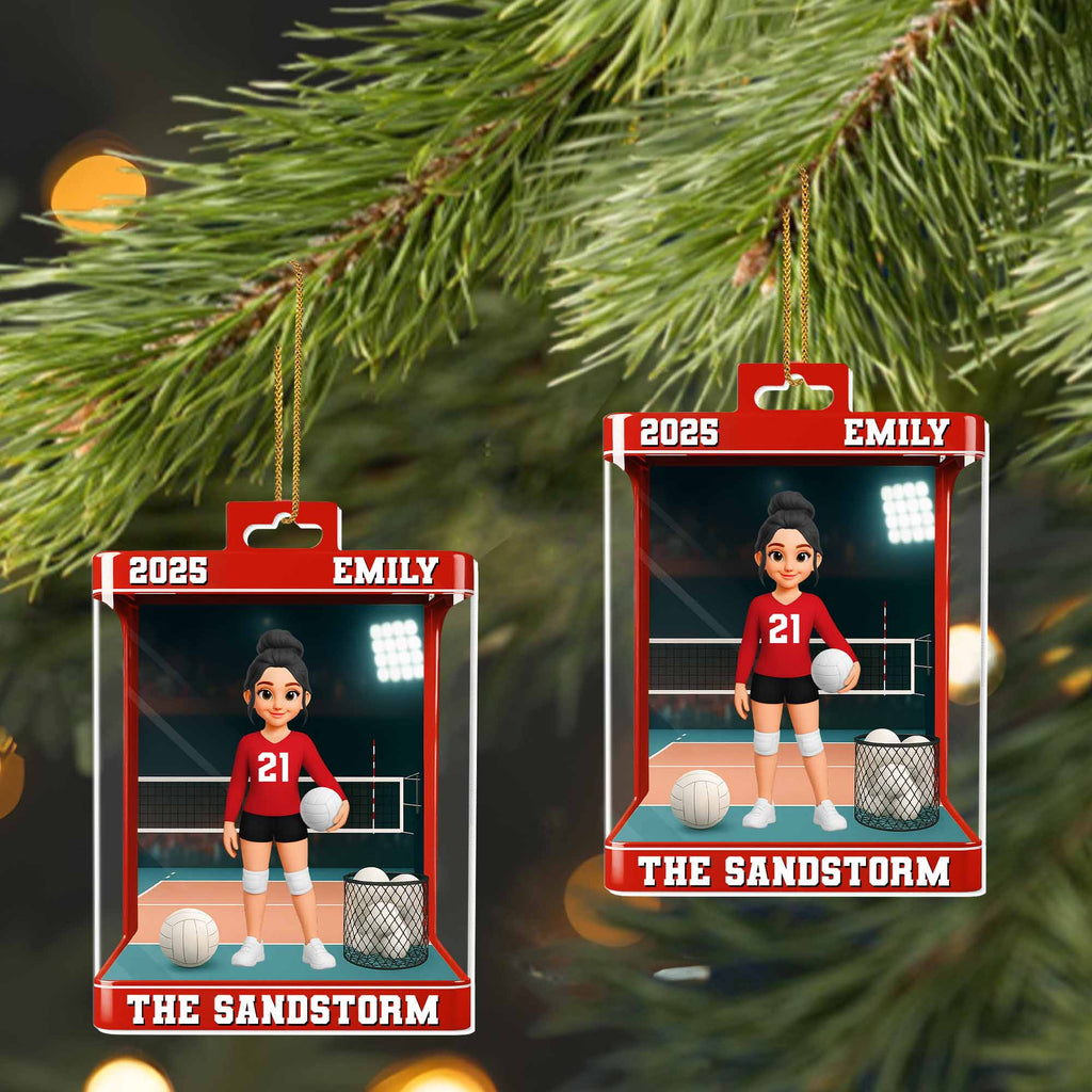 Celebrate Your Favorite Volleyball Player - Personalized Custom Acrylic Ornament Keepsake